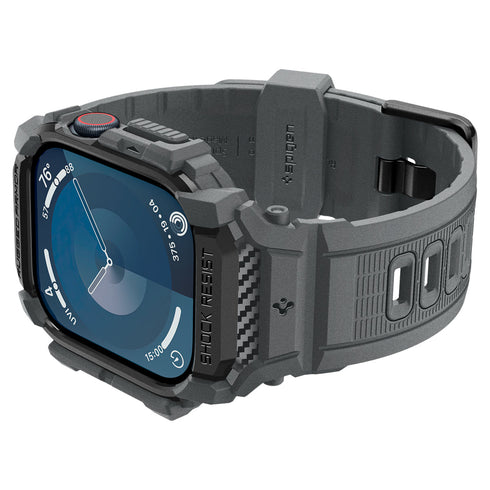 Spigen Apple Watch 11/10 Series Case+Band – Rugged Armor Pro